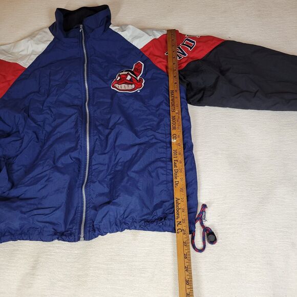 Vintage Mirage Windbreaker Atlanta Braves Jacket Mens Sz XL Sports NBL Baseball - Picture 3 of 16